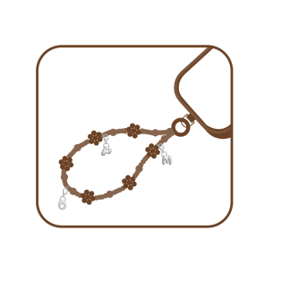 Decorate your phone strap with extra style.